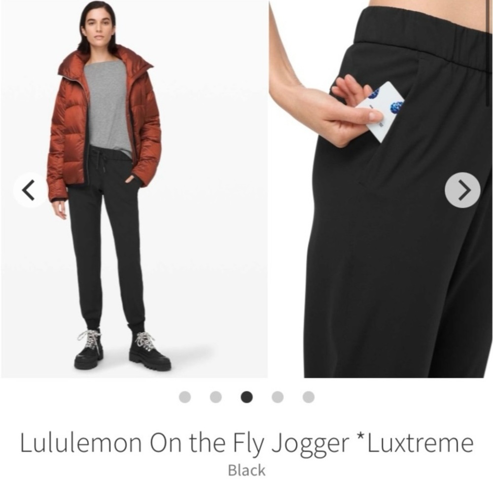 Lululemon Black On the Fly Jogger